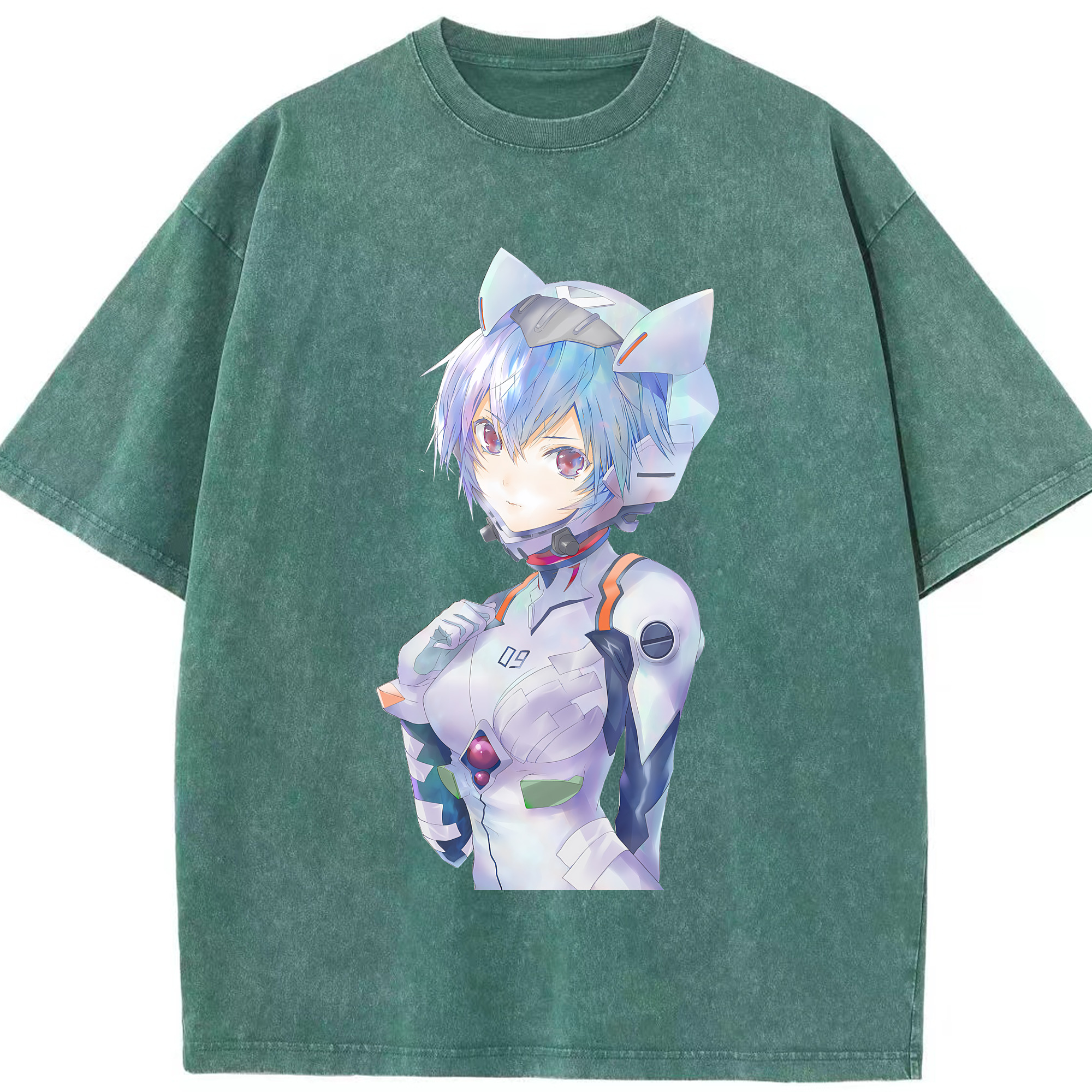 （画像用） EVA 新世紀エヴァンゲリオン 綿100% ヴィンテージ風 半袖Tシャツ（フロントプリント）